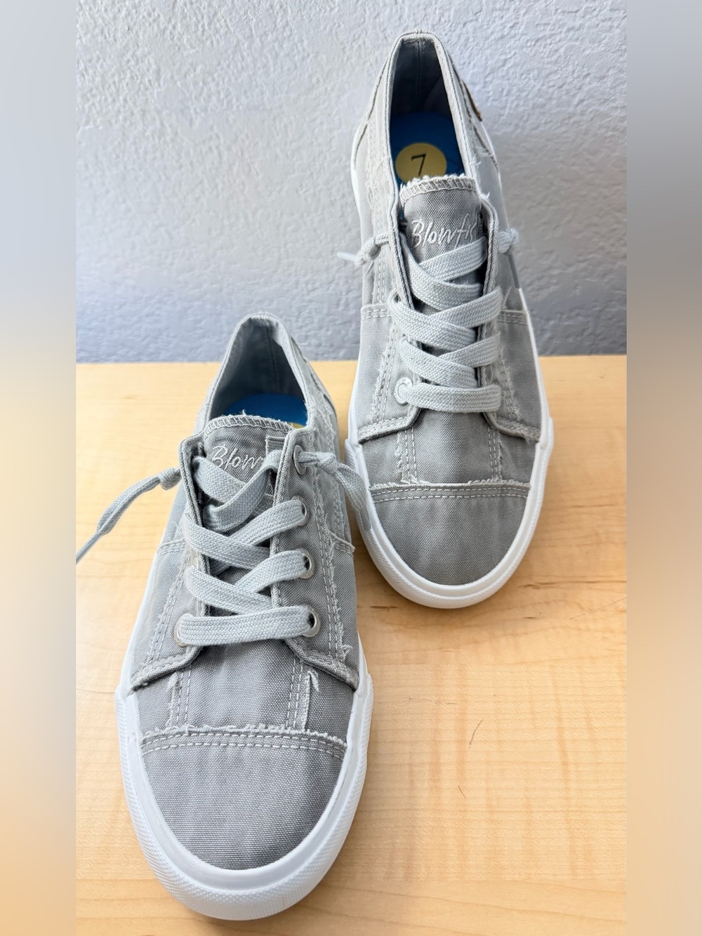 Blowfish Malibu Marley canvas sneakers in distressed grey